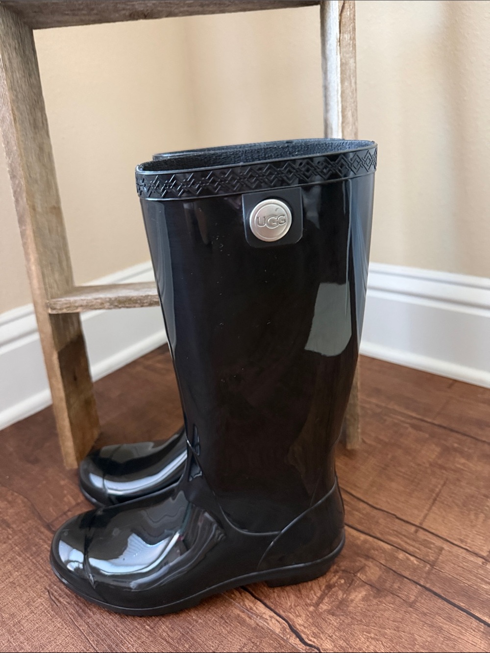 UGG Sienna tall rain boot glossy black - Picture 6 of 10